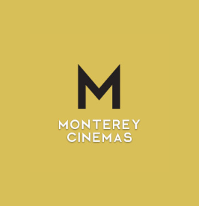 Monterey Cinemas logo on yellow background